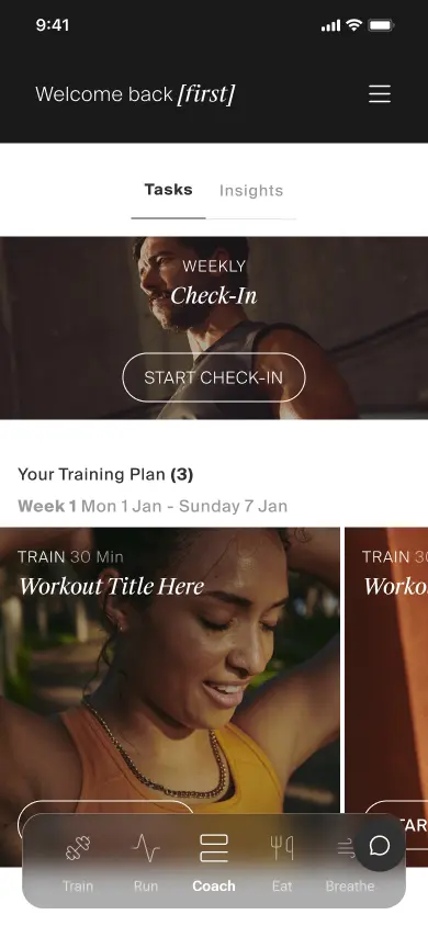 OneCoach — coach home tasks